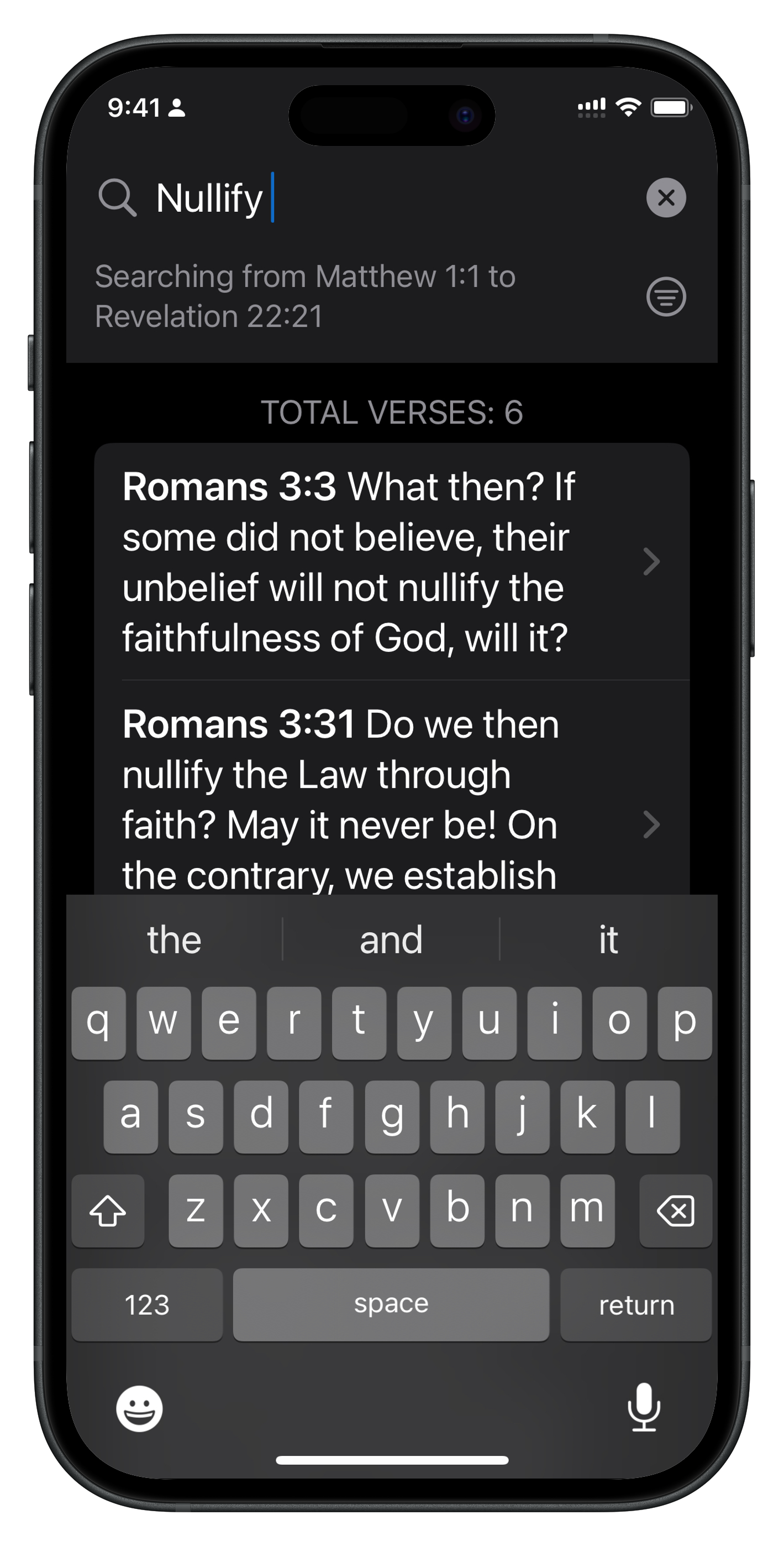 VerseWell App Screenshot