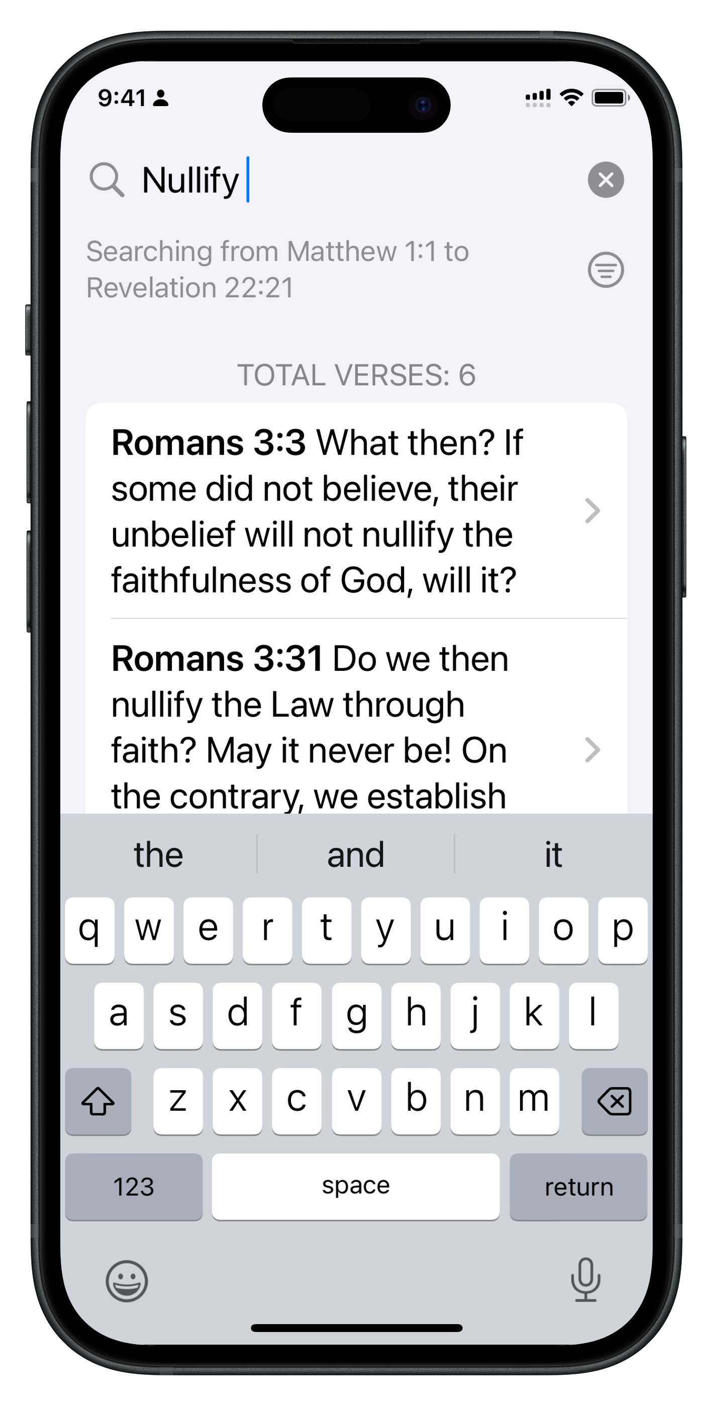 VerseWell App Screenshot